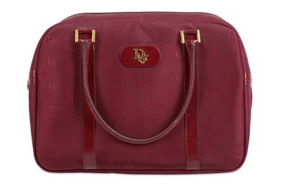 Lot 326 - Christian Dior Burgundy Handbag, 1980s,...