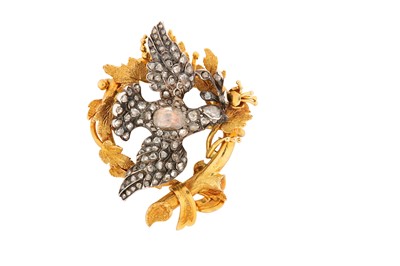 Lot 34 - A diamond-set bird brooch, circa 1900 The...