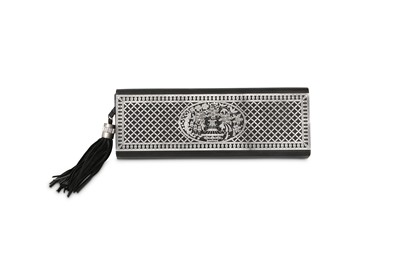 Lot 347 - Lancel Black Limited Edition Clutch, smooth...