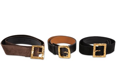 Lot 341 - Three Christian Lacroix Belts, 1990s, all with...