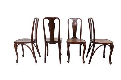 Lot 827 - Thonet, a set of four dining chairs, Austria...