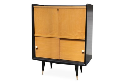 Lot 61 - FRANCE: A secretaire, 1950s, sycamore,...