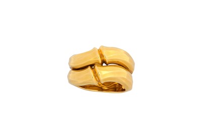 Lot 52 - A gold 'Bamboo' ring, by Cartier  Designed as...