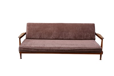 Lot 225 - A Heal's 1960's teak Manhattan sofa bed...