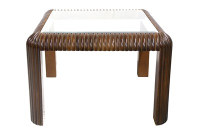 Lot 15 - ENGLAND: A Low Table, 1940s, reeded frame with...