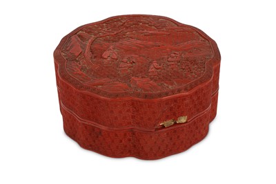 Lot 227 - A CHINESE CINNABAR LACQUER BOX AND COVER. Qing...