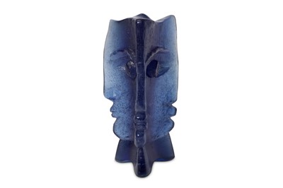 Lot 53 - DAUM: A limited edition pate de verre Cubist...