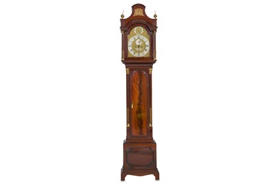 Lot 153 - A FINE GEORGE III MAHOGANY LONGCASE CLOCK...