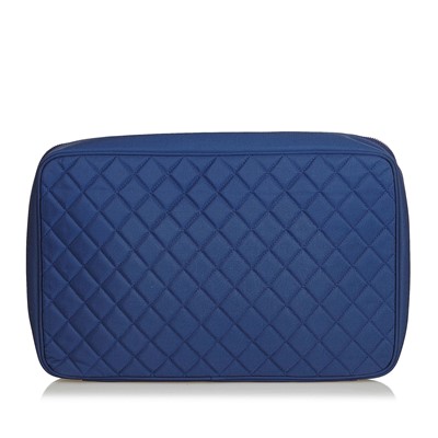 Lot 260 - Chanel Blue Matalasse Laptop Case, c. 2012,...