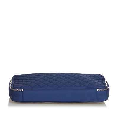 Lot 260 - Chanel Blue Matalasse Laptop Case, c. 2012,...