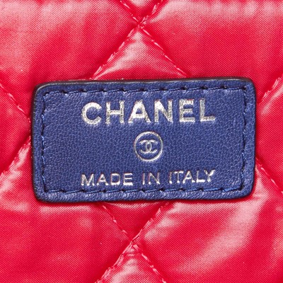 Lot 260 - Chanel Blue Matalasse Laptop Case, c. 2012,...