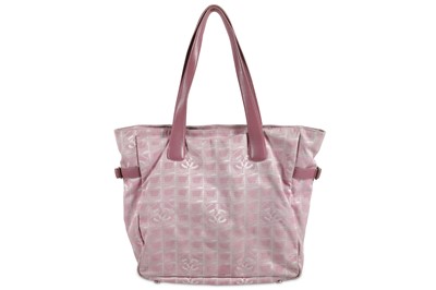 Lot 356 - Chanel Pink Travel Line Tote, c. 2000-02,...