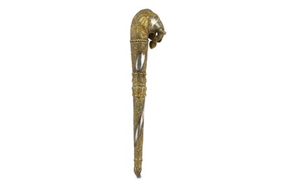 Lot 282 - AN IMPRESSIVE PARCEL-GILT SILVER CEREMONIAL...