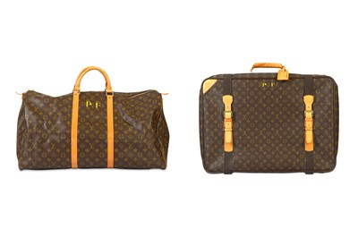 Lot 124 - Louis Vuitton Satellite Suitcase and Keepall,...