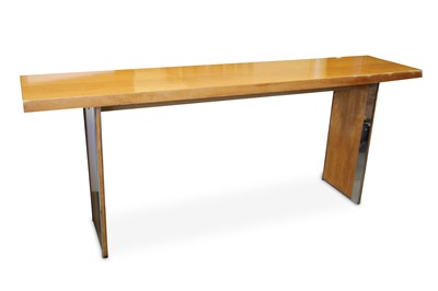 Lot 135 - A 1970's Gordon Russell pear wood and chrome...
