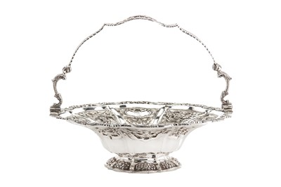 Lot 425 - A William IV Irish sterling silver bread basket, Dublin 1833 by William Nolan (active 1811-1835)