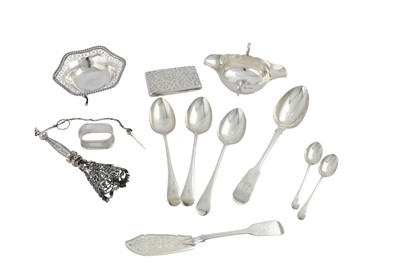 Lot 709 - A mixed group of sterling silver, including a...