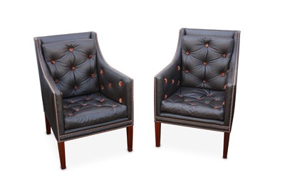 Lot 135a - LINLEY: A Pair of Nelson Armchairs,...