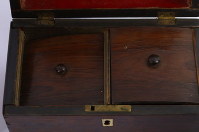 Lot 204 - A Victorian brass inlaid mahogany chronometer...