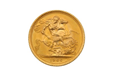 Lot 595 - Elizabeth II gold full sovereign 1966