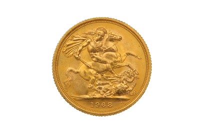 Lot 598 - Elizabeth II gold full sovereign 1968