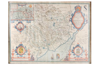 Lot 592 - Speed (John)  The County of Monmouth…, wood...