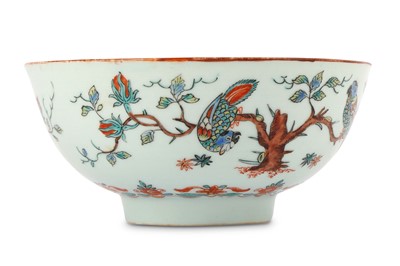 Lot 361 - A CHINESE DUTCH-DECORATED 'PARROT' BOWL. 18th...