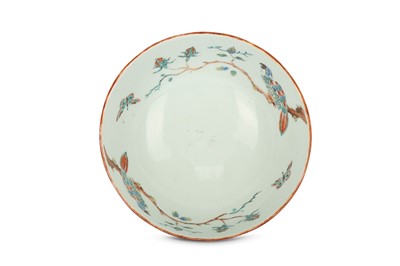 Lot 361 - A CHINESE DUTCH-DECORATED 'PARROT' BOWL. 18th...