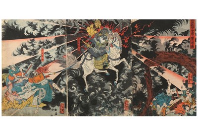 Lot 1113 - UTAGAWA YOSHIKAZU (ACT.1850 - 1870). Oban...