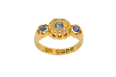 Lot 532 - A sapphire and diamond dress ring, 1919-20 The...