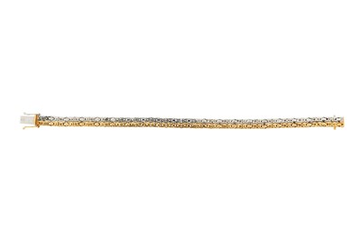 Lot 153 - A fancy-link bracelet The articulated double...