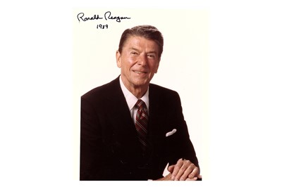 Lot 299 - Reagan (Ronald) Colour, three quarter length...