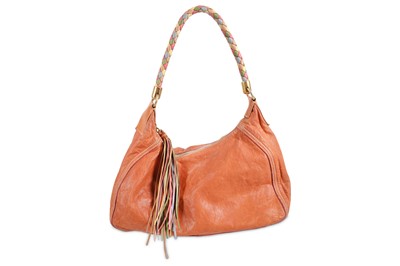 Lot 380 - Miu Miu Brown Leather Shoulder Bag,...