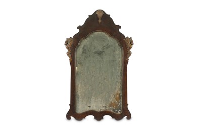 Lot 728 - An 18th Century style mahogany fretwork mirror,...