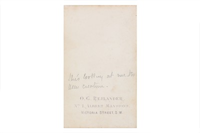 Lot 12 - Oscar Gustave Rejlander (1813 - 1875) CARTES...