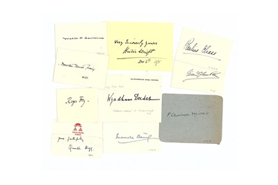 Lot 64 - Autograph Collection.- Miscellaneous Large...