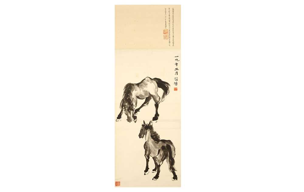 Lot 29 - XU BEIHONG (follower of, 1895 – 1953). Two...