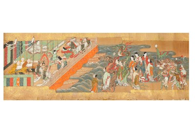 Lot 1000 - A HANDSCROLL PAINTING. 17th Century. Seven...