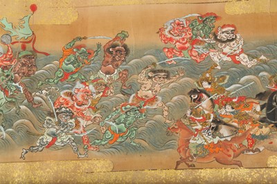 Lot 1000 - A HANDSCROLL PAINTING. 17th Century. Seven...