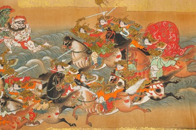 Lot 1000 - A HANDSCROLL PAINTING. 17th Century. Seven...