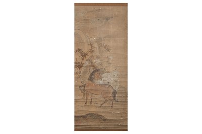 Lot 1000 - A HANDSCROLL PAINTING. 17th Century. Seven...