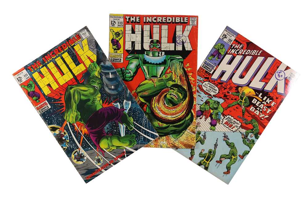 Lot 522 - The Incredible Hulk.- A collection of comics,