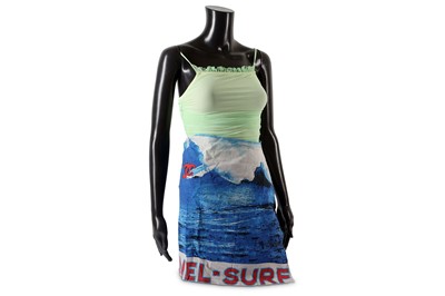 Lot 390 - Chanel Swimsuit and Sarong, c. 2000-02, lime...