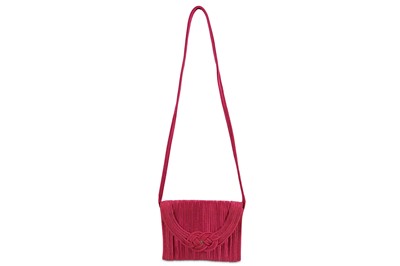 Lot 396 - Nina Ricci Vintage Pink Braided Shoulder Bag,...