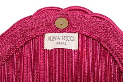 Lot 396 - Nina Ricci Vintage Pink Braided Shoulder Bag,...