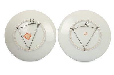 Lot 500 - A NEAR PAIR OF CHINESE 'WINTER LANDSCAPE'...