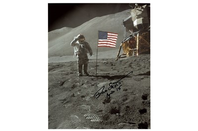 Lot 391 - Apollo 15.- Dave Scott Colour semi-glossy full-...