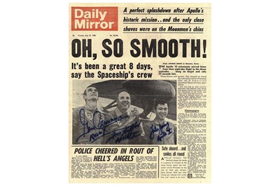 Lot 355 - Apollo 10 Front page of the Daily Mirror issue...