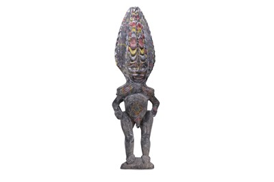 Lot 844 - A PAINTED PHALLIC FIGURE, PAPUA NEW GUINEA The...