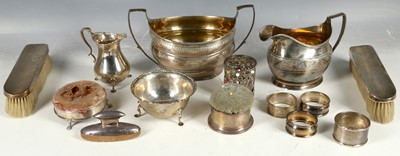 Lot 186 - A hallmarked silver collection to include a...